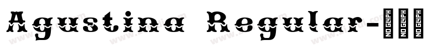 Agustina Regular字体转换